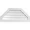 Ekena Millwork Octagonal Top Surface Mount PVC Gable Vent w/ 2"W x 1-1/2"P Brickmould Frame, 30"W x 14"H GVPOT30X1402SN - alternate 1